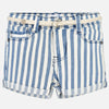 Girls Striped Shorts with Belt