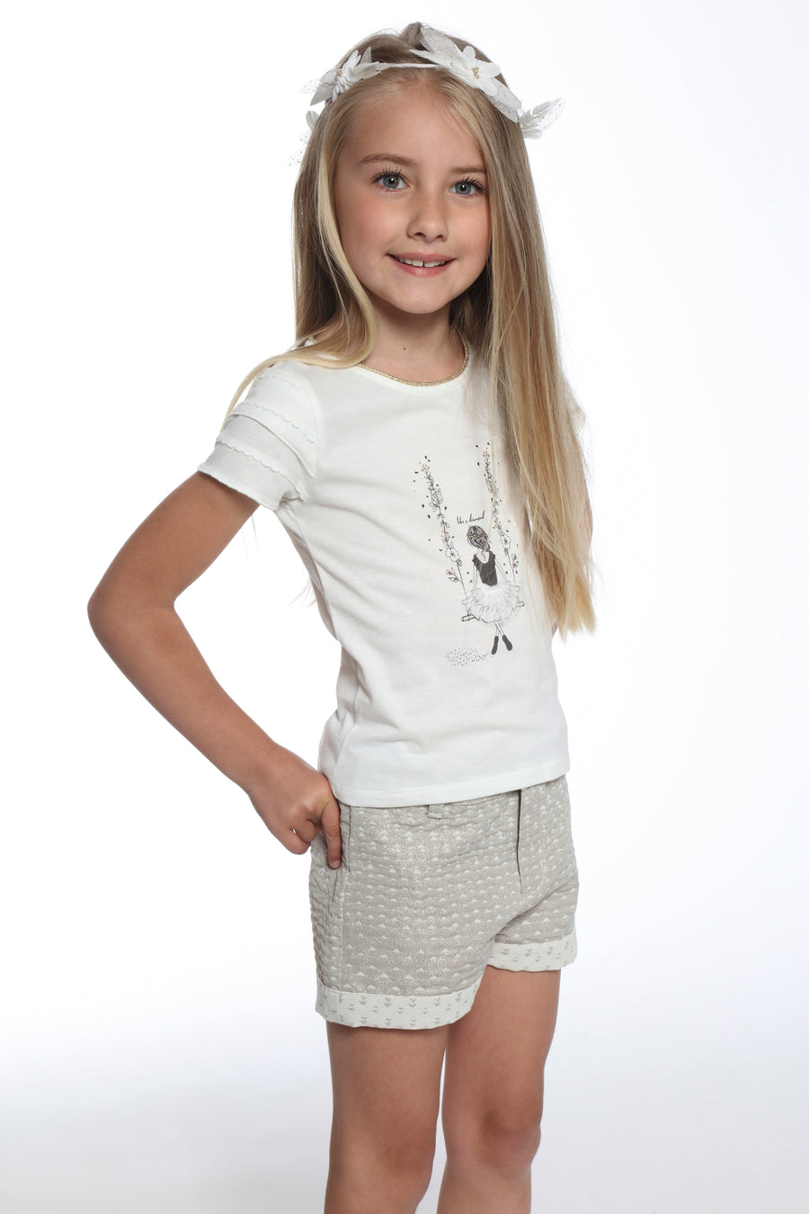 Girls “Swing” Whit T-Shirt