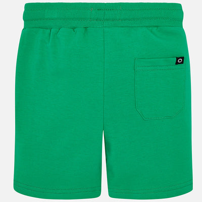 Basic Sporty Soft Green Fleece Short