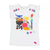 Girls Cotton White T-Shirt With Cat Print