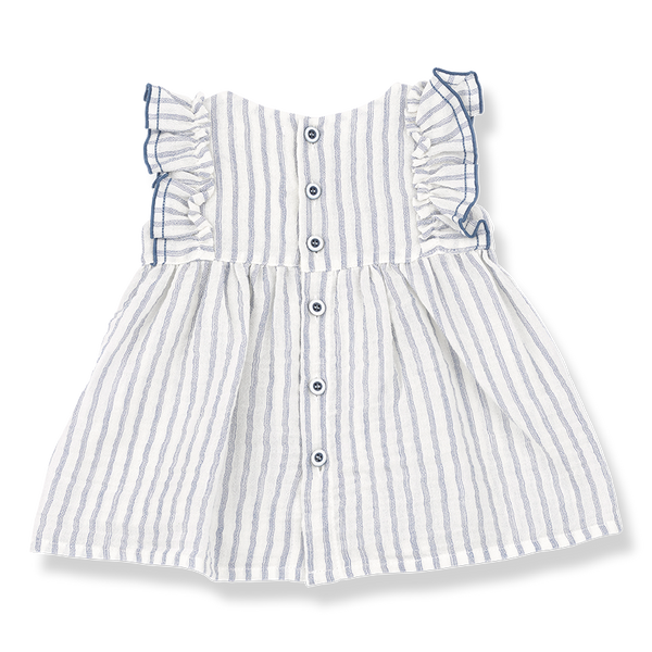 Baby Girls Striped Cotton Dress | 1+ in the Family | Sofella