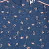 Baby & Toddler Girls Blue And Copper Patterned Printed Dress