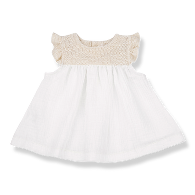 Baby Girls Organic Cotton Waffle Dress