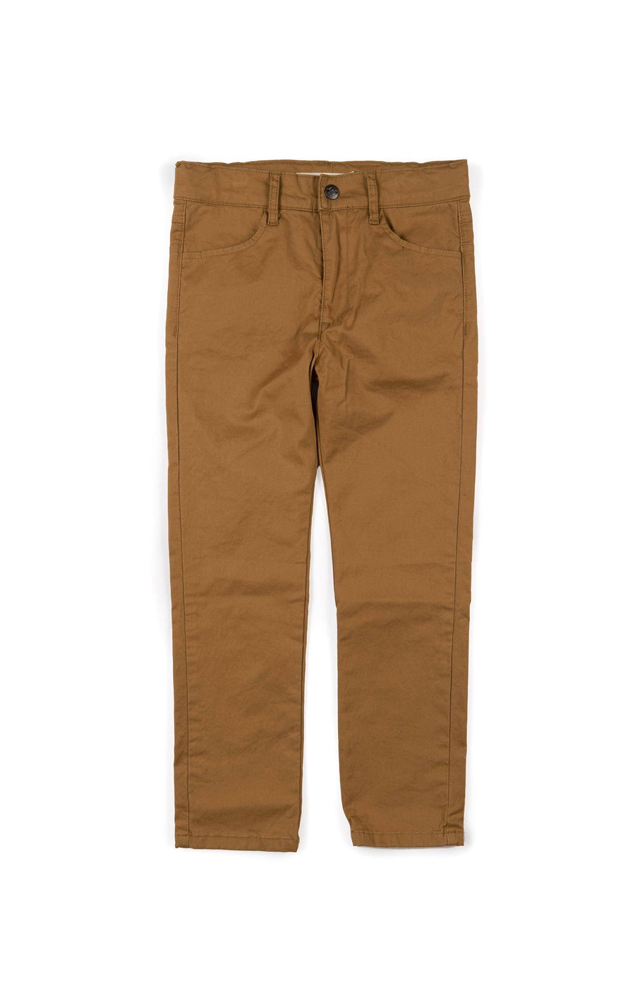 Boys Skinny Twill Pant Khaki