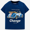 Boys Short Sleeved Car Print T-Shirt