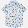 Boys Short Sleeved Patterned Shirt