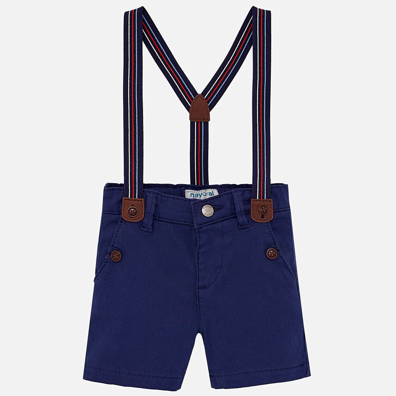 Boys Chino Shorts with Suspenders