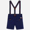 Boys Chino Shorts with Suspenders