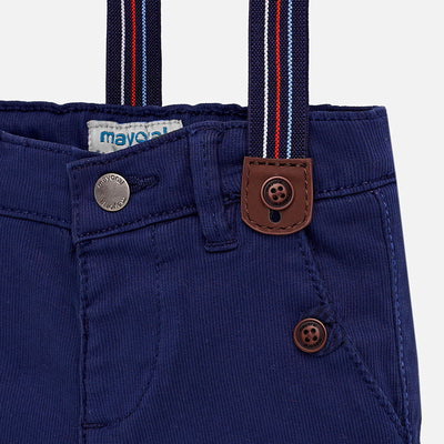 Boys Chino Shorts with Suspenders