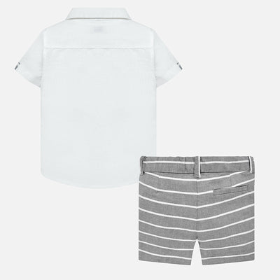 Boys Linen Short Set