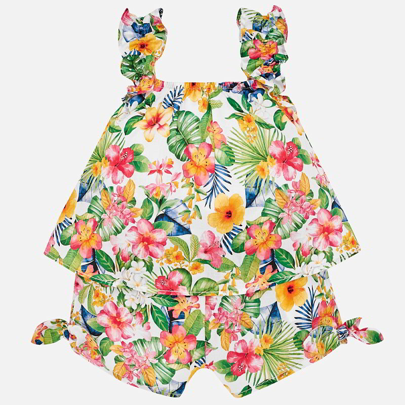 Tropical Play Suit For Baby Girl