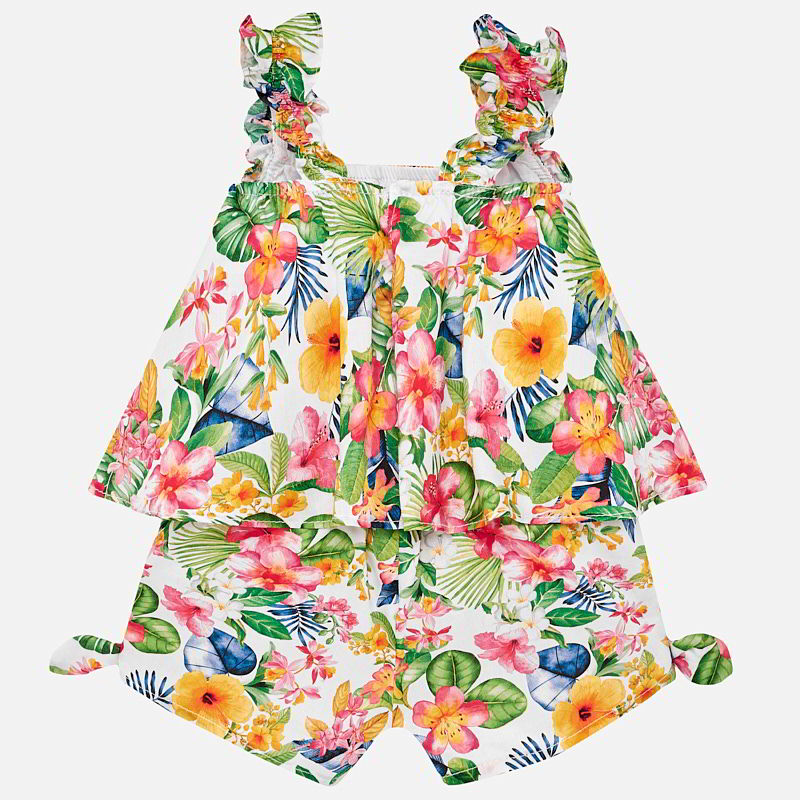Tropical Play Suit For Baby Girl