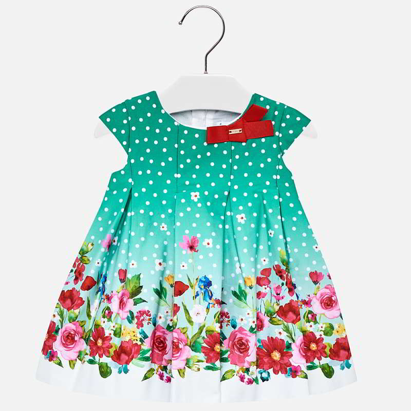 Sleeveless Polka Dot Dress For Baby Girl