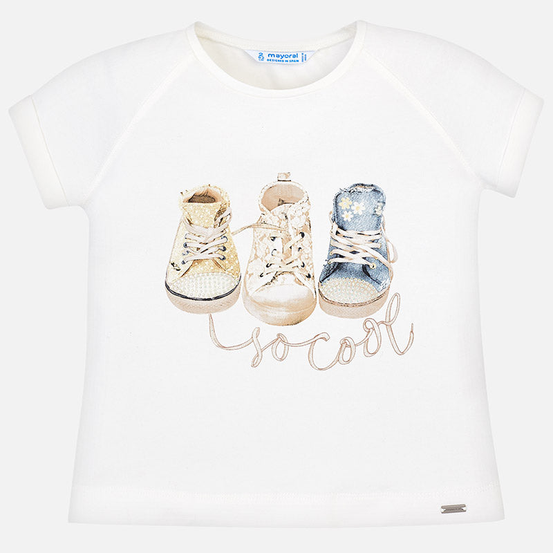 Short Sleeved Trainers T-Shirt For Girl