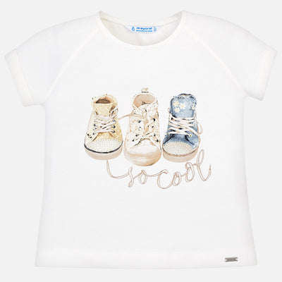 Short Sleeved Trainers T-Shirt For Girl