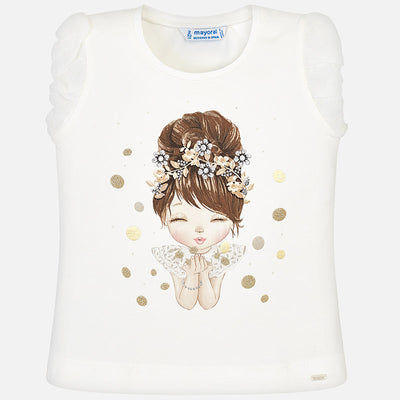 Short Sleeved Doll T-Shirt For Girl