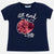 Short Sleeved Print Sequin T-Shirt For Girl