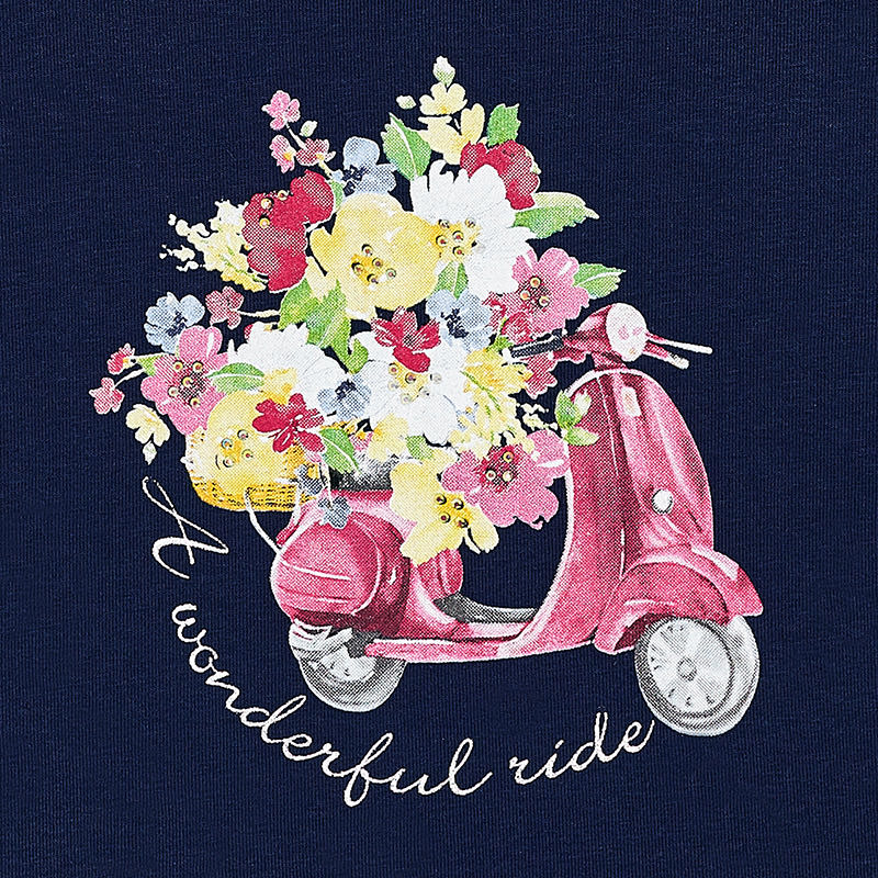 Sleeveless T-Shirt With Design For Girl