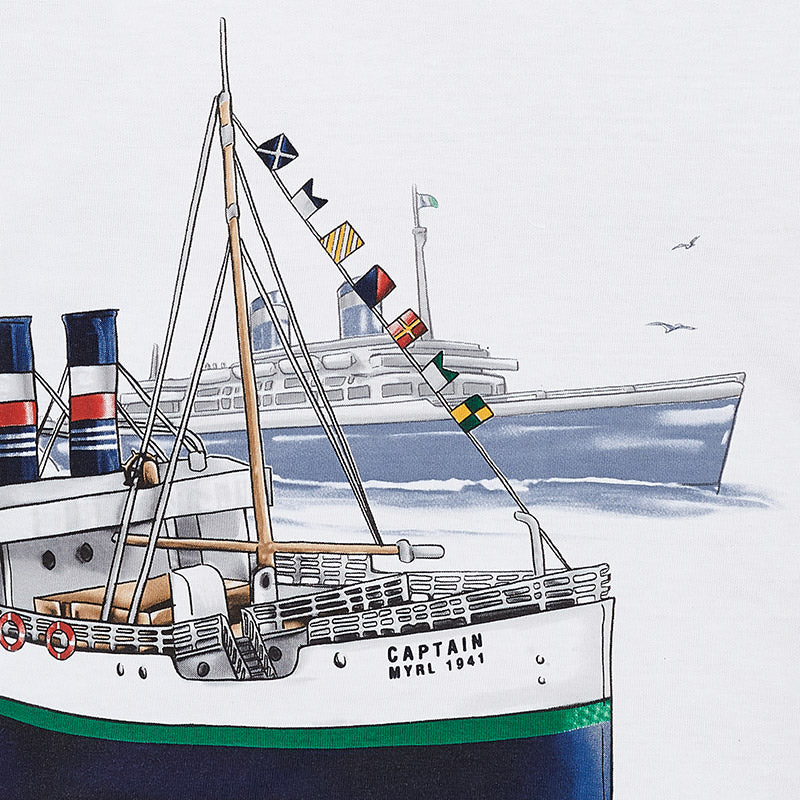 Boys Short Sleeved Boats T-Shirt