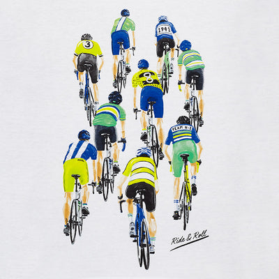 Boys Short Sleeved Cyclists Print T-Shirt