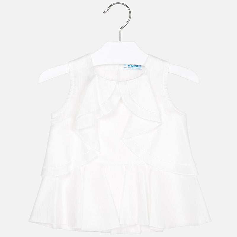 Girls Front Ruffled Blouse