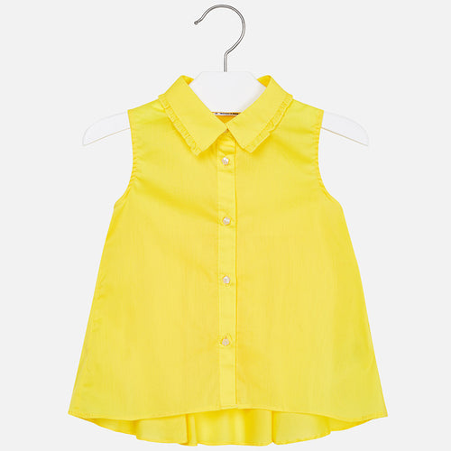 Sleeveless Flared Blouse For Girl