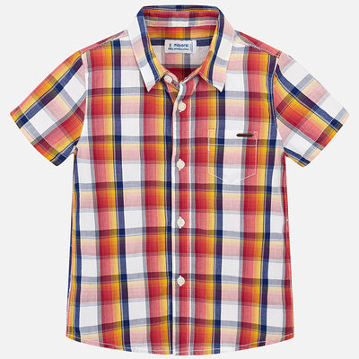 Boys Checkered Pattern T-Shirt