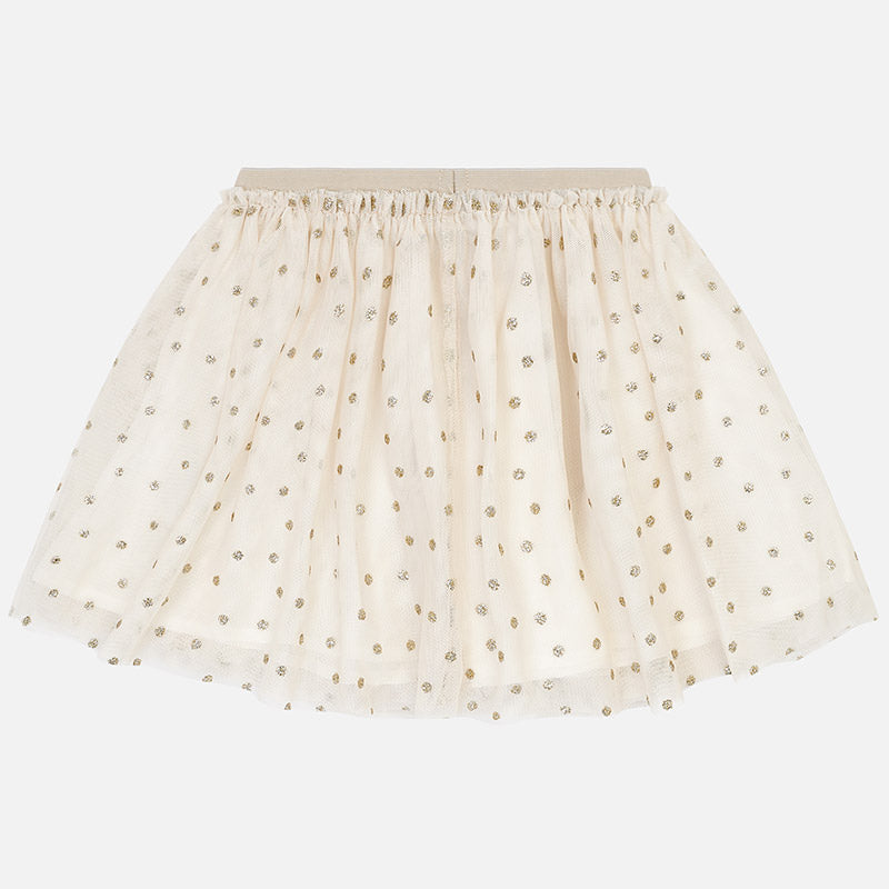 Tulle Glitter Polka Dot Skirt For Girl