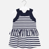 Striped Ruffle Dress For Girl