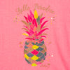 Girls Tropical Pineapple Print T-Shirt