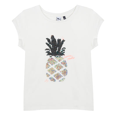 Girls Tropical Sequins T-Shirt