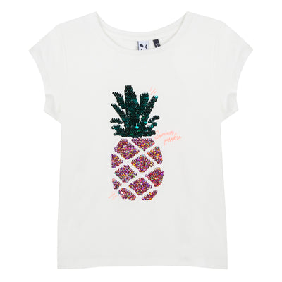 Girls Tropical Sequins T-Shirt