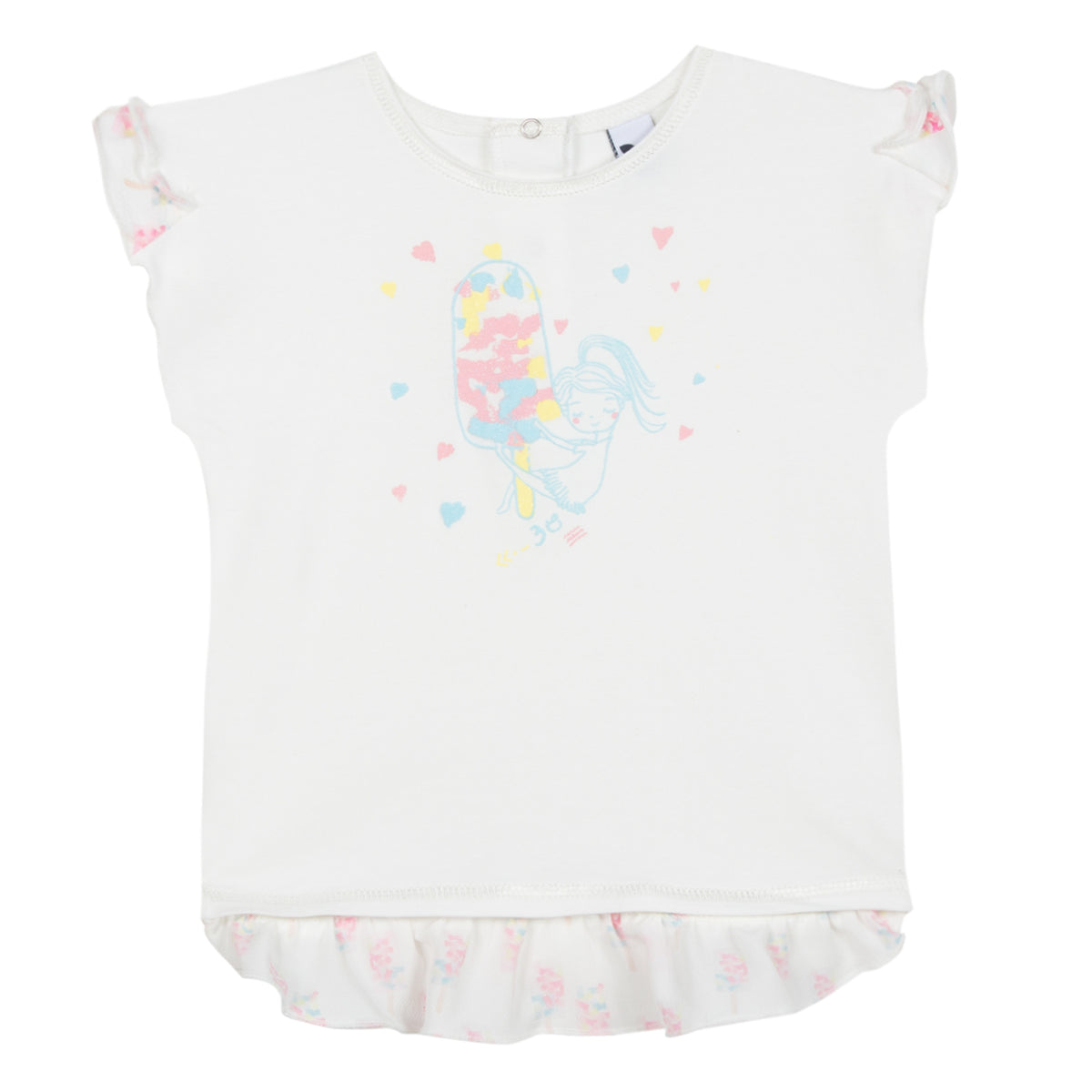 Baby & Toddler Girls Ice- Cream Print T-Shirt