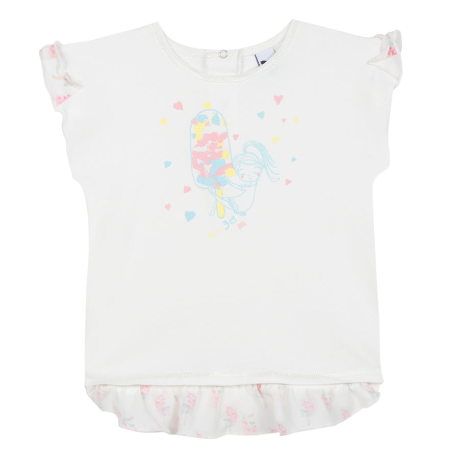 Baby & Toddler Girls Ice- Cream Print T-Shirt