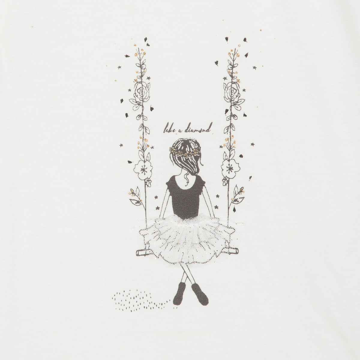 Girls “Swing” Whit T-Shirt