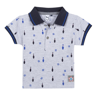 Baby & Toddler Bowling Pin Print Polo Shirt
