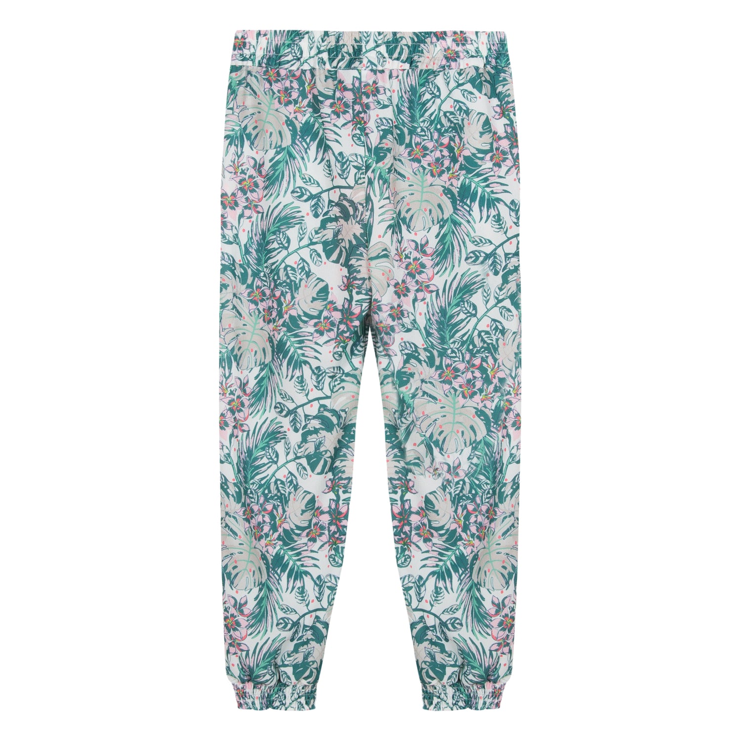 Girls Tropical Print Trousers