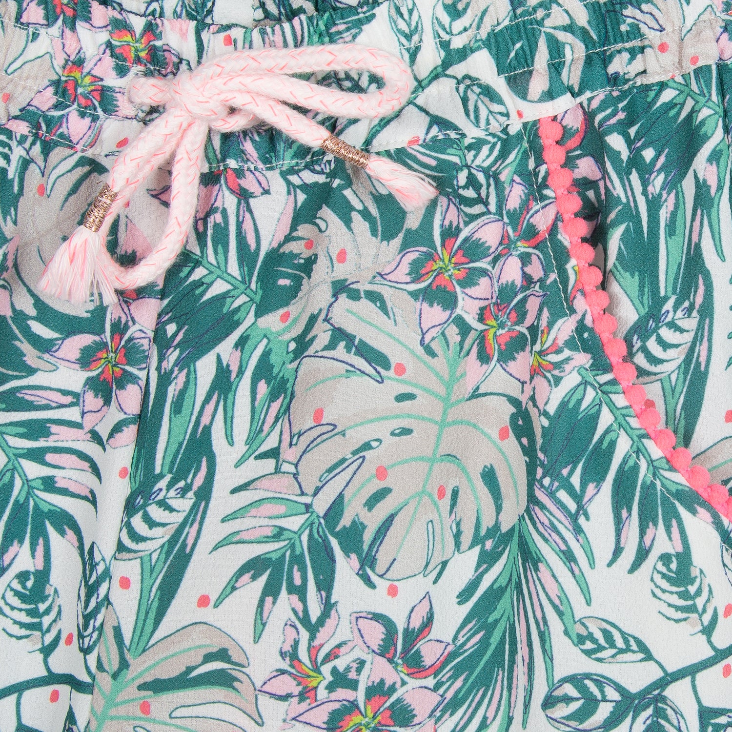 Girls Tropical Print Trousers