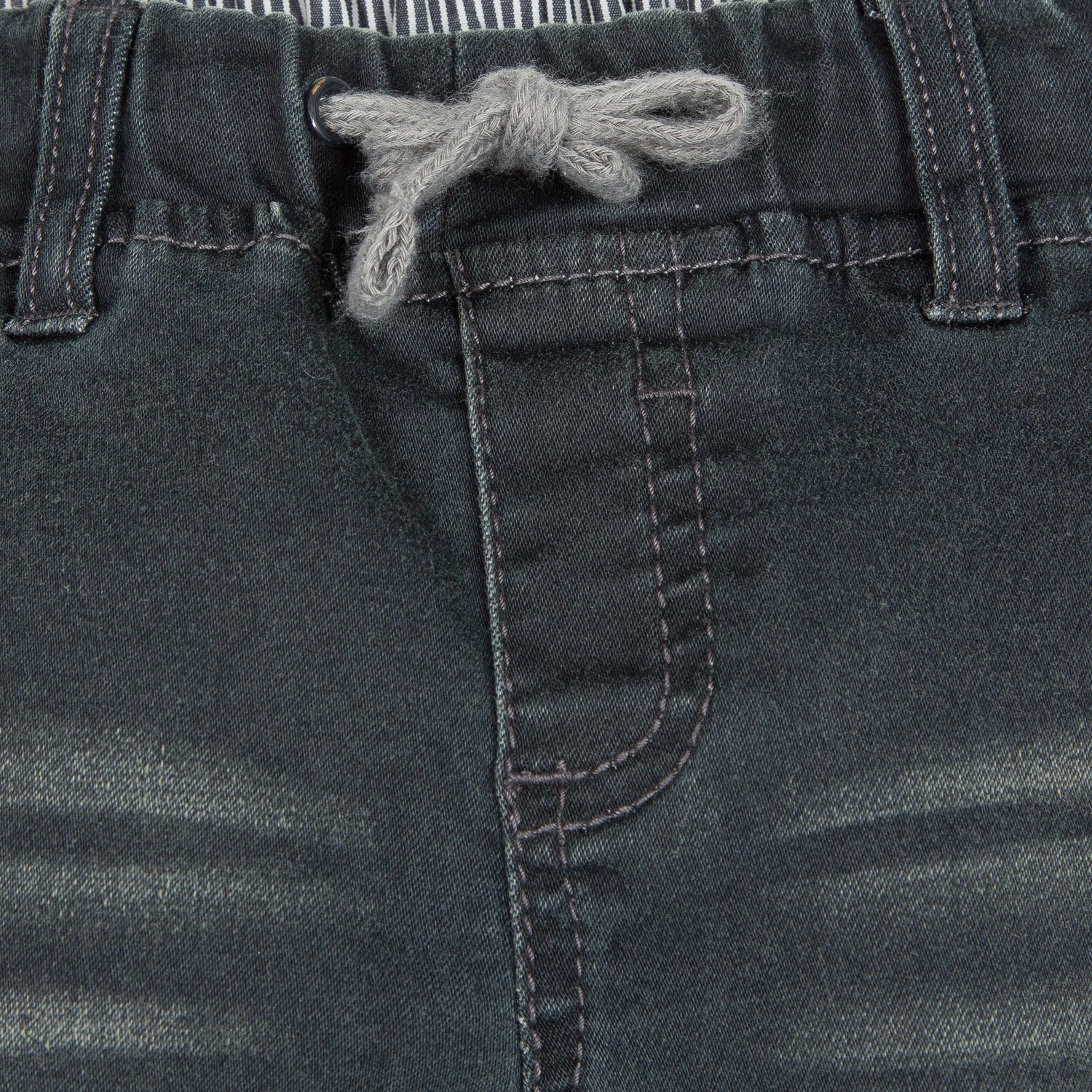 Baby & Toddler Boys Black Denim Bermuda Shorts