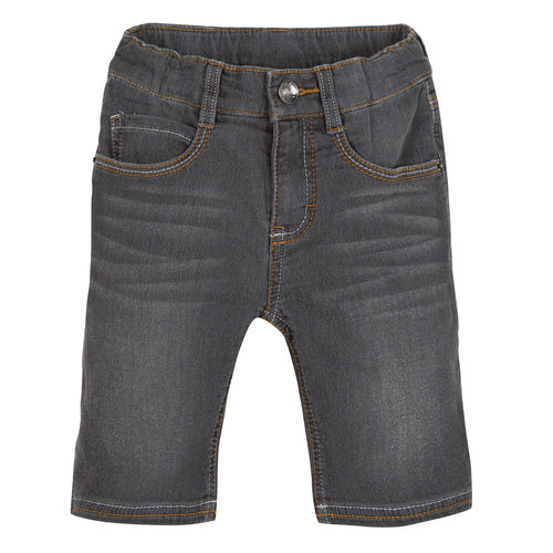 Boys Grey Denim Bermuda Shorts