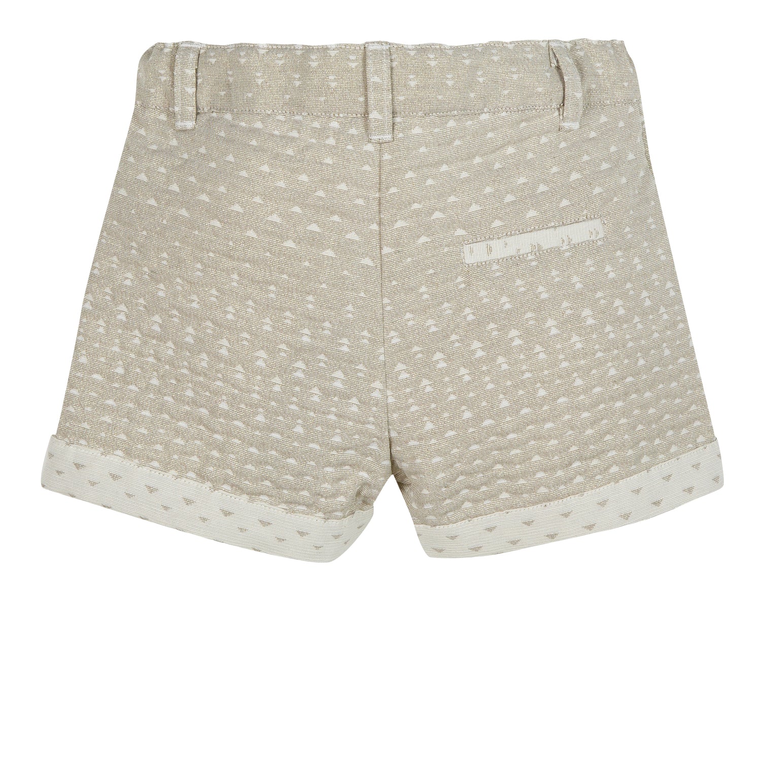 Girls Pale Gold Shorts