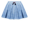 Girls Ocean Blue Skirt With Tassels