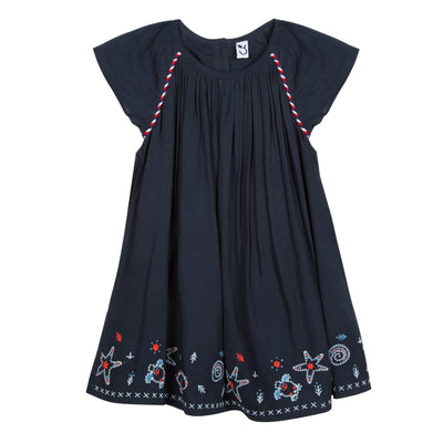 Baby & Toddler Girls Marine Dress With Seashell Lining