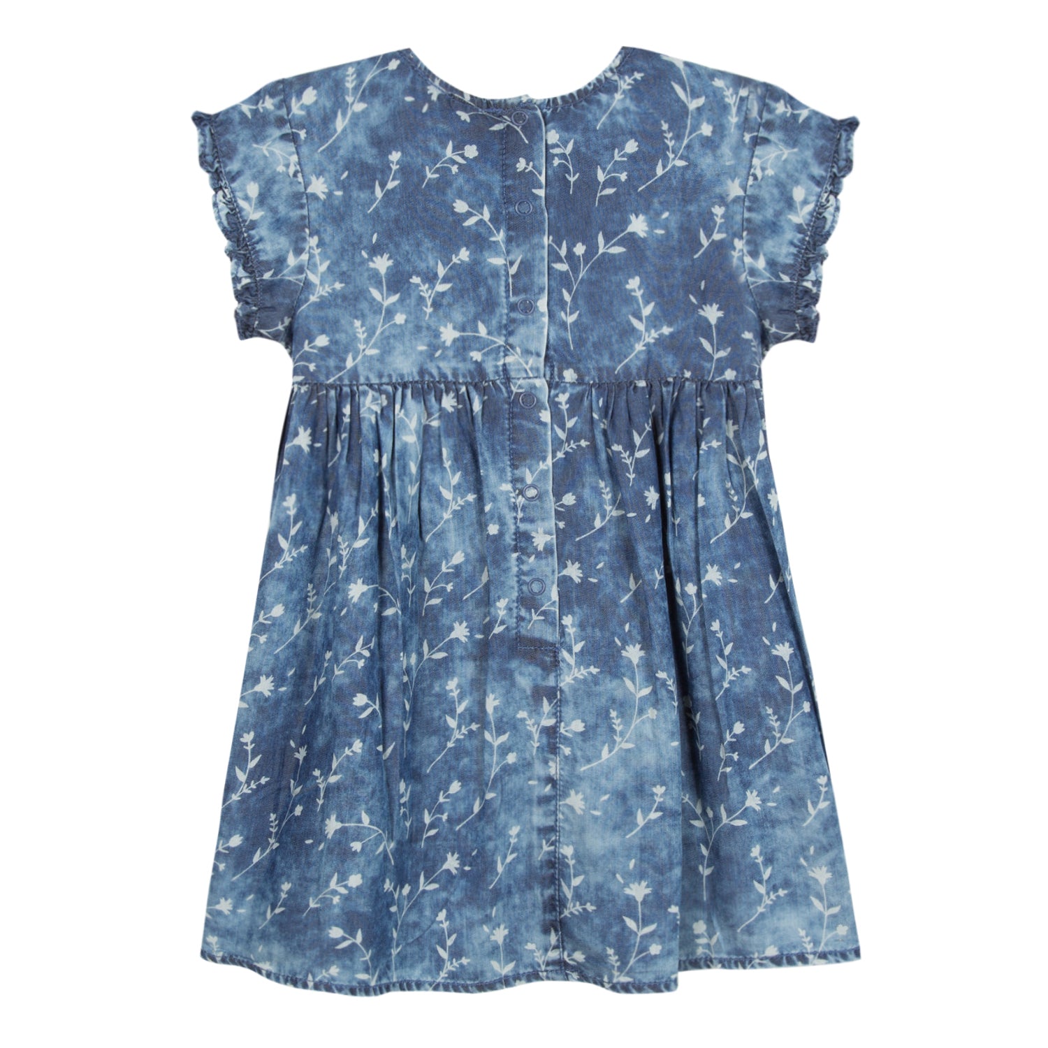 Baby & Toddler Girls Denim Print Dress