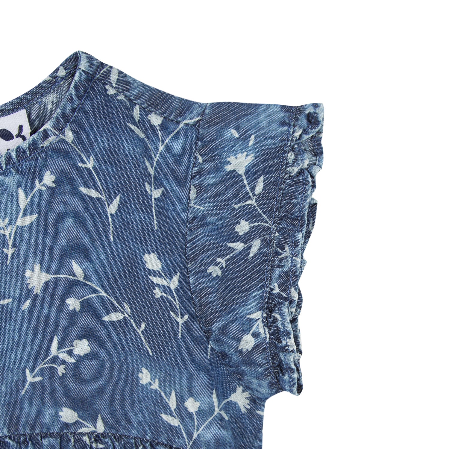 Baby & Toddler Girls Denim Print Dress