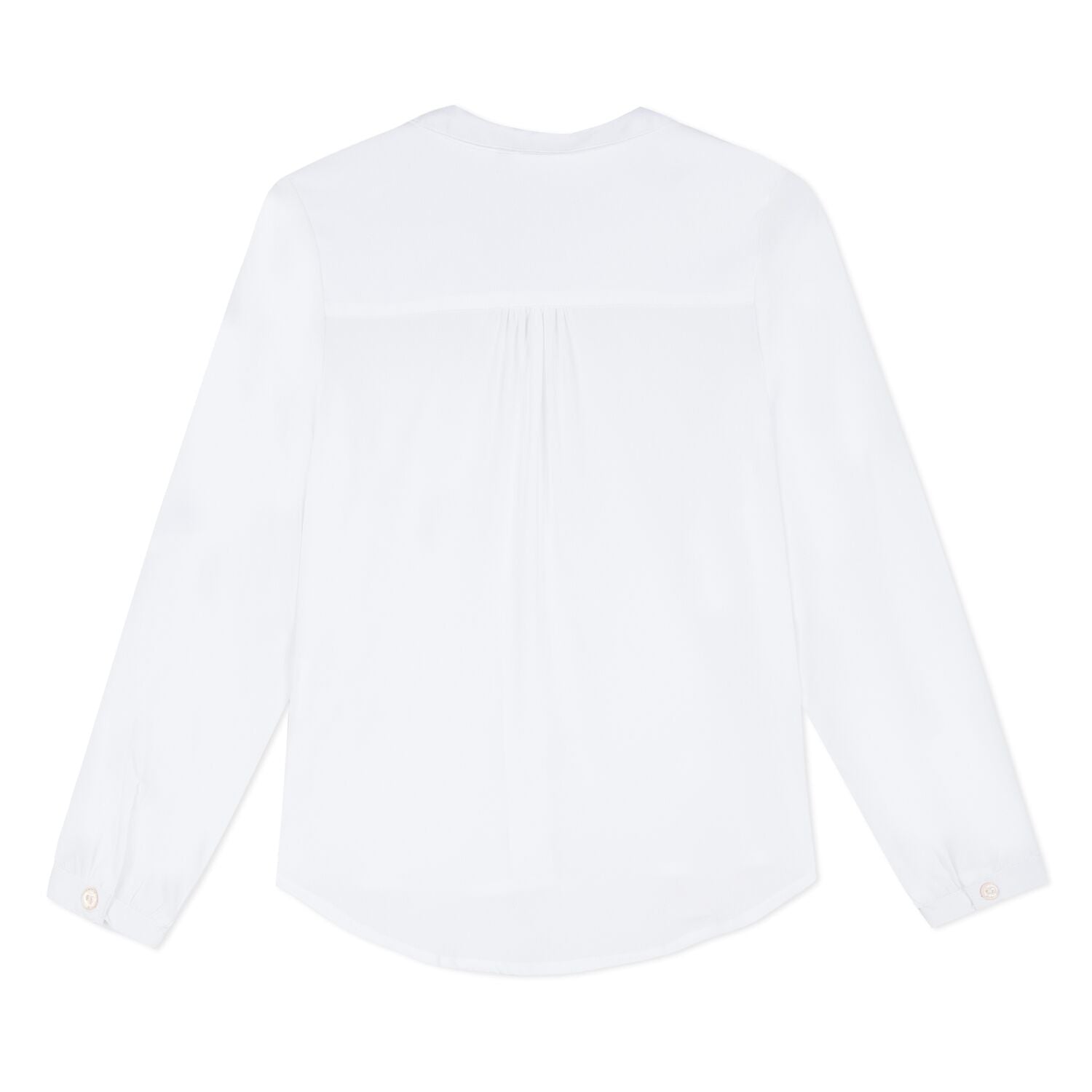 Girls White Dress Shirt with Crowns