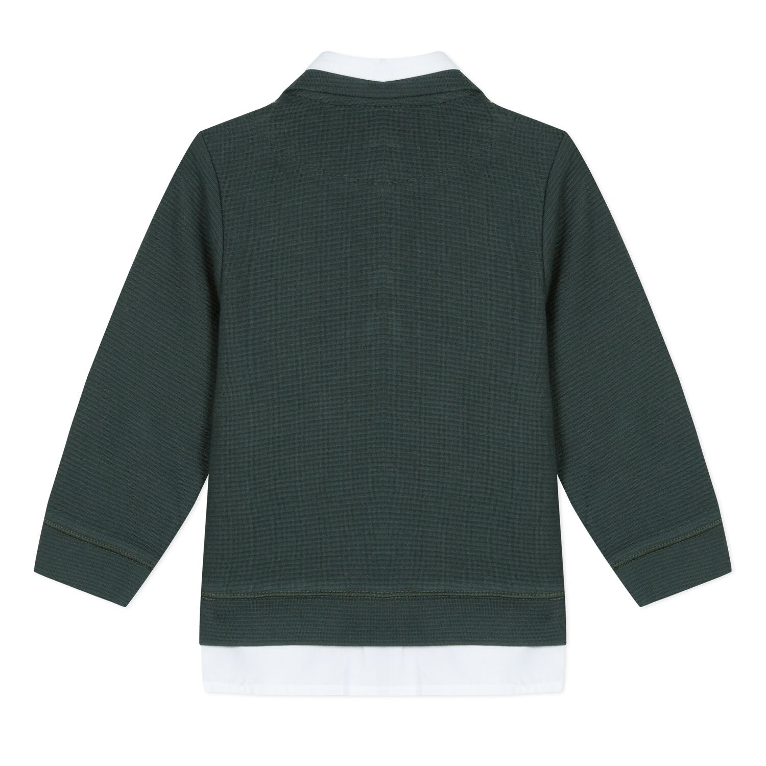 Boys Layered Shirt Dress Sweater