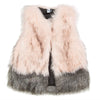 Girls Vintage Rose Faux Fur Vest