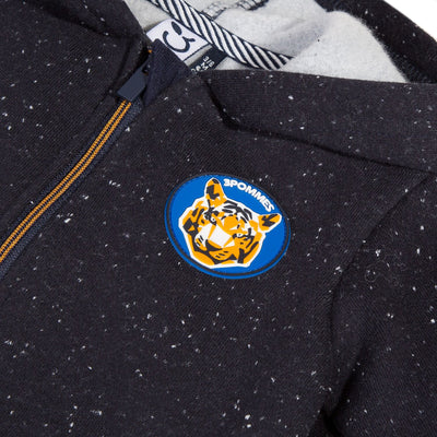 Boys Tiger Patch Zip Up Hoodie