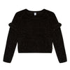Girls Black Pullover Sweater